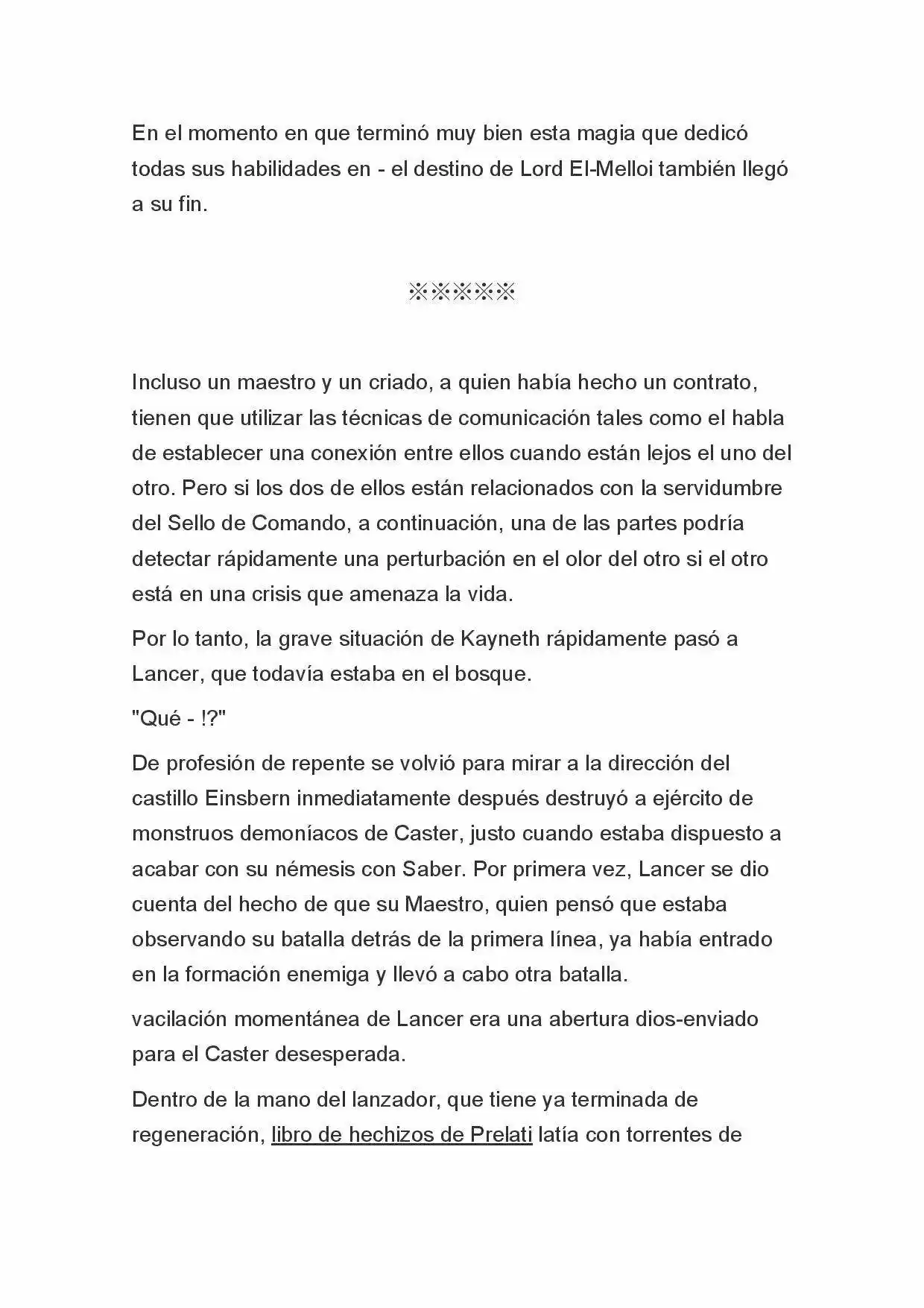 Fate Zero Novela capítulo 35, página 8