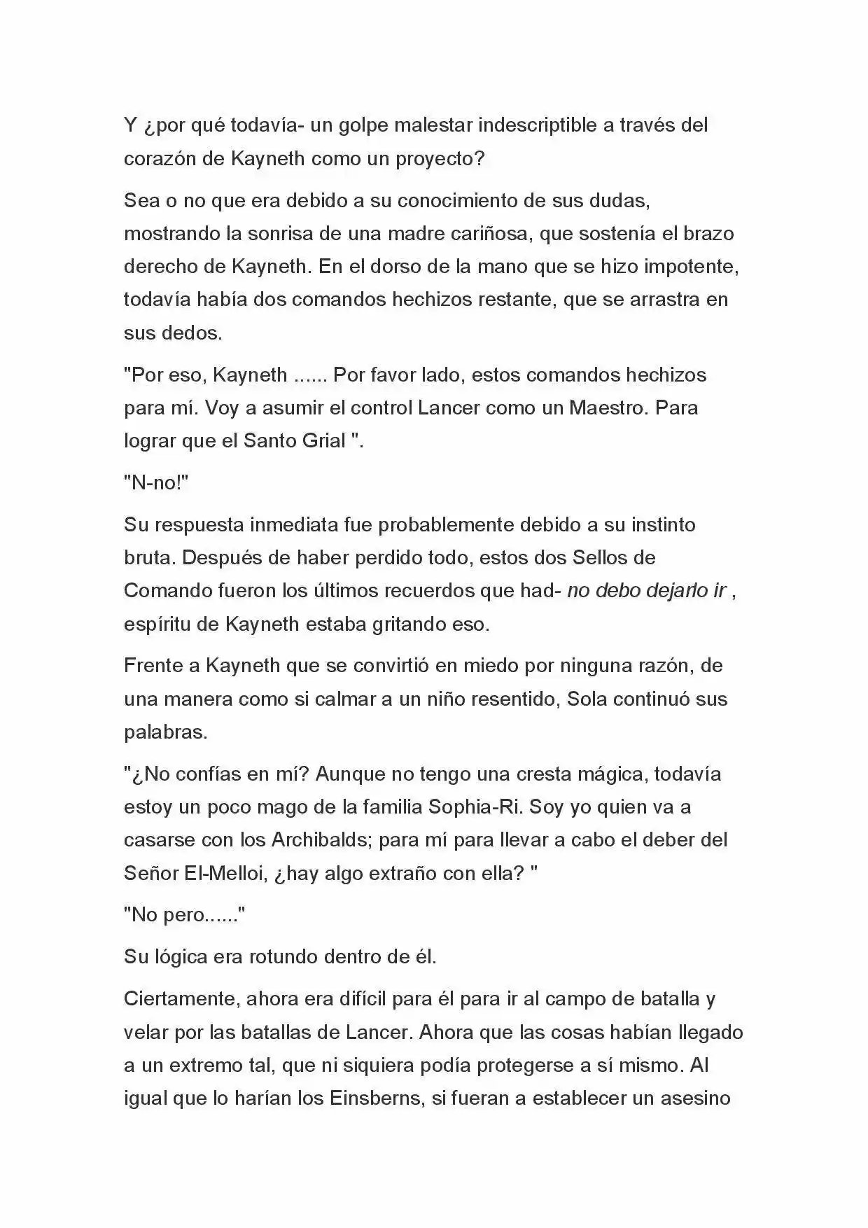 Fate Zero Novela capítulo 37, página 8