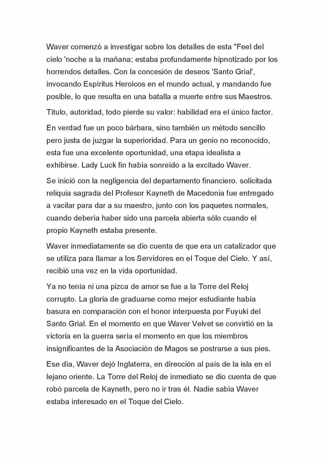 Fate Zero Novela capítulo 4, página 5