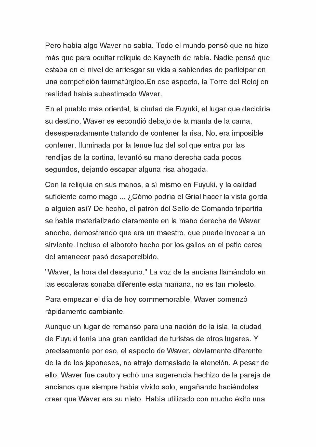 Fate Zero Novela capítulo 4, página 6
