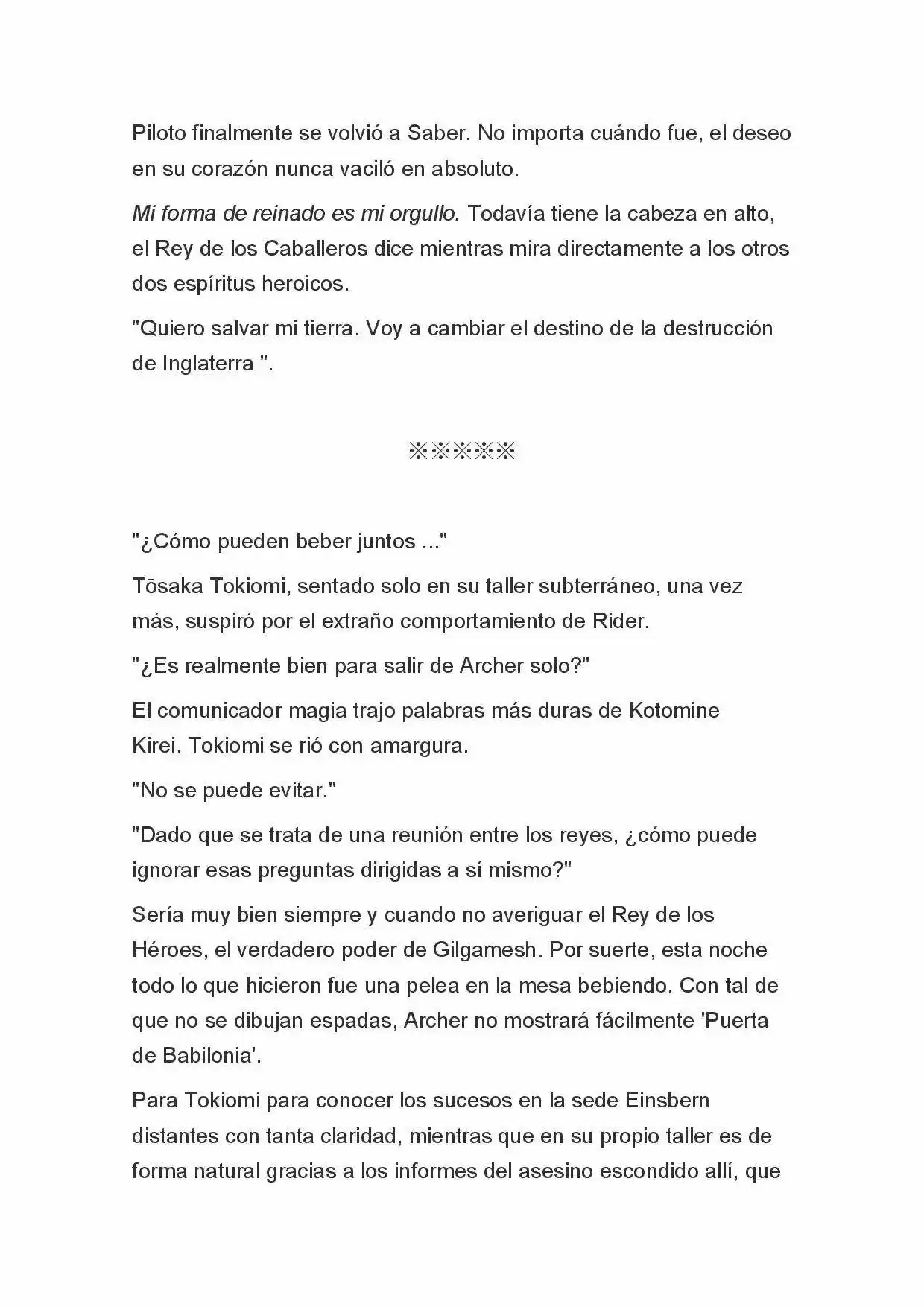 Fate Zero Novela capítulo 41, página 18