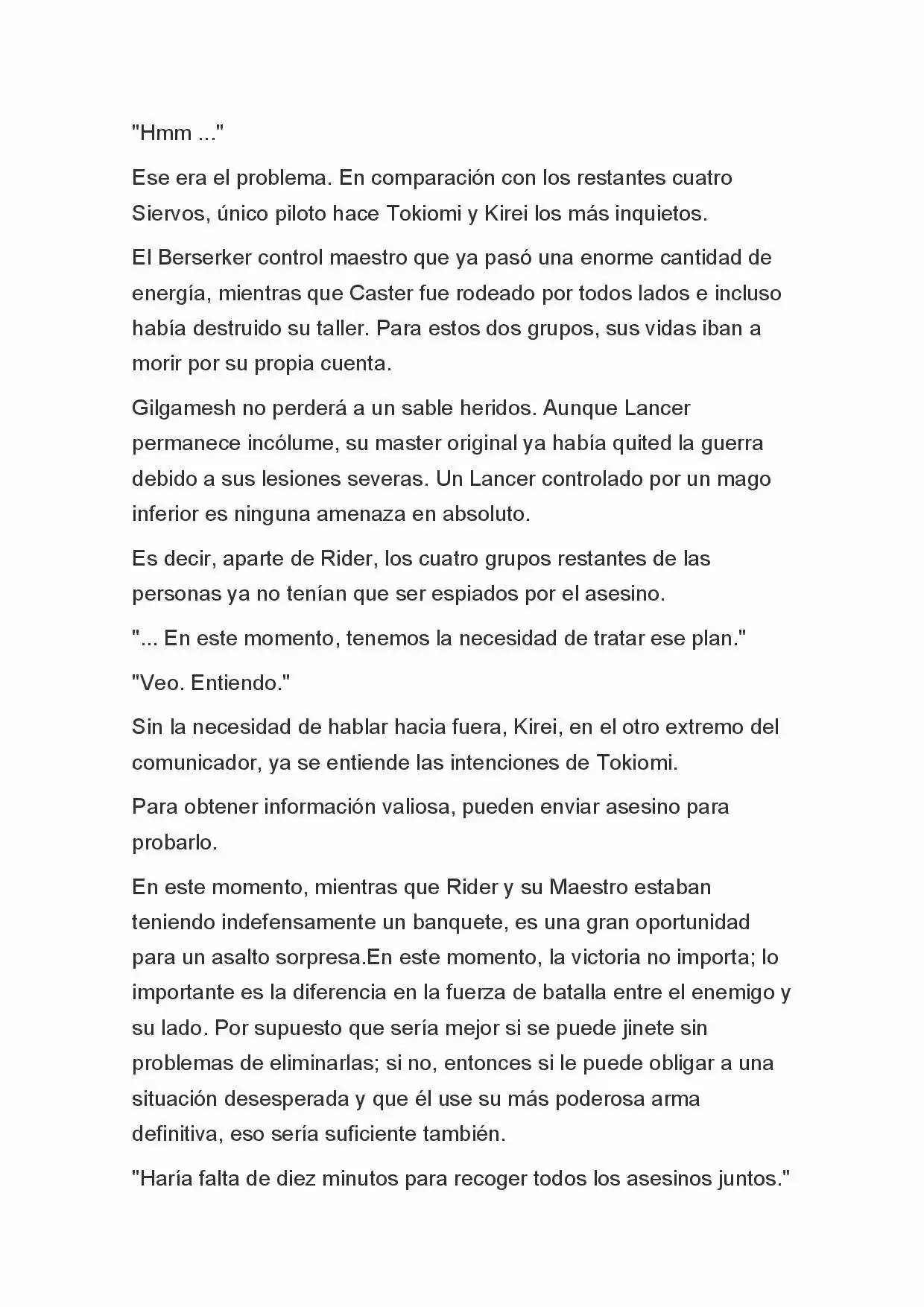 Fate Zero Novela capítulo 41, página 20