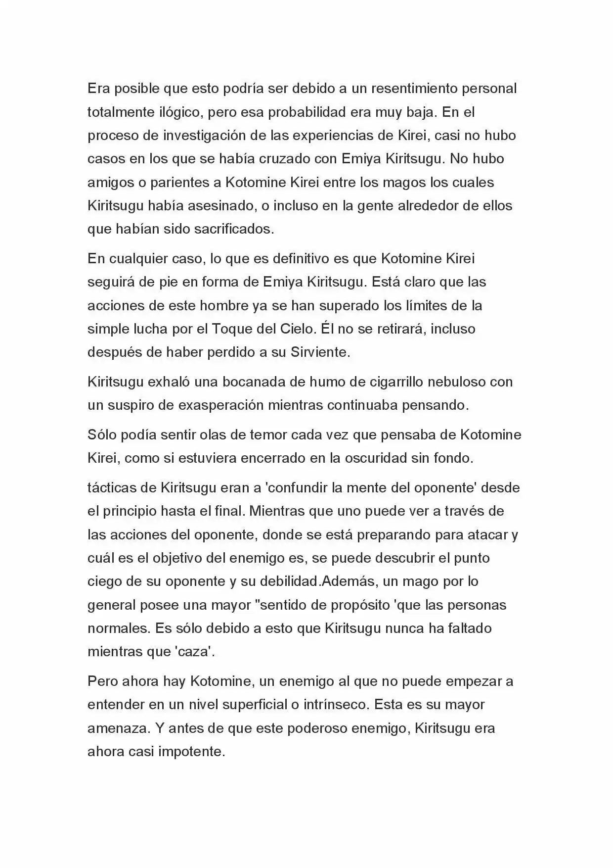 Fate Zero Novela capítulo 45, página 5