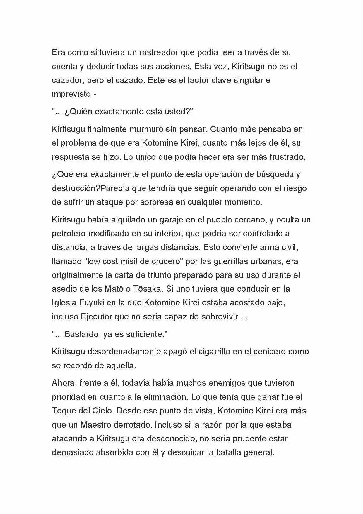 Fate Zero Novela capítulo 45, página 6