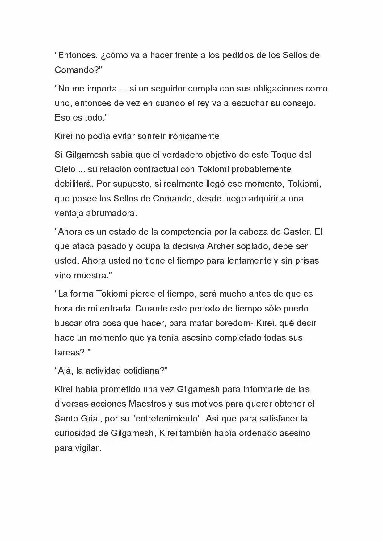 Fate Zero Novela capítulo 46, página 6