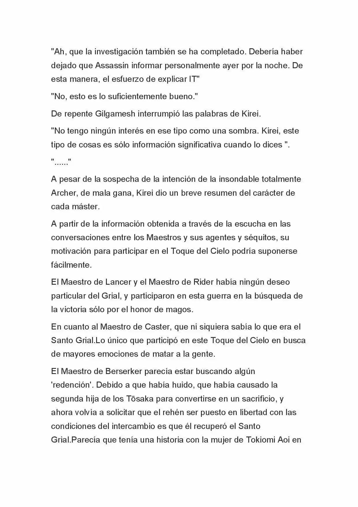Fate Zero Novela capítulo 46, página 7