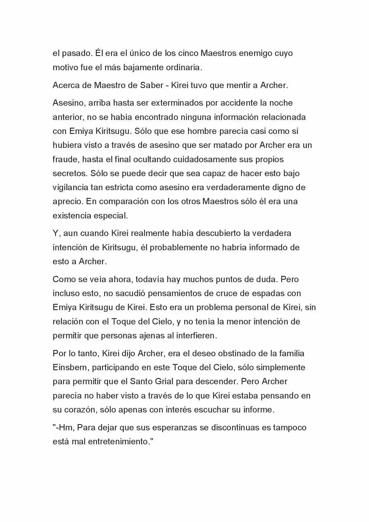 Fate Zero Novela capítulo 46, página 8
