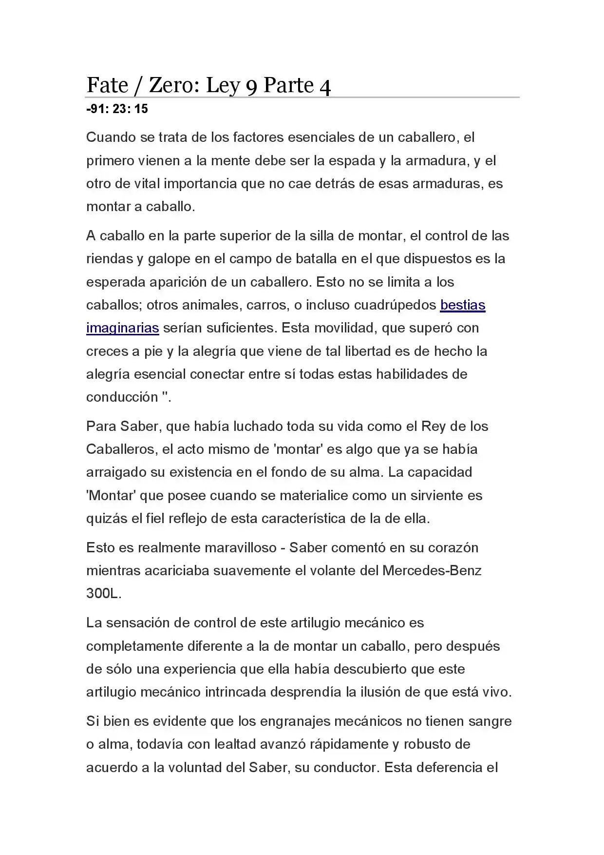 Fate Zero Novela capítulo 47, página 1