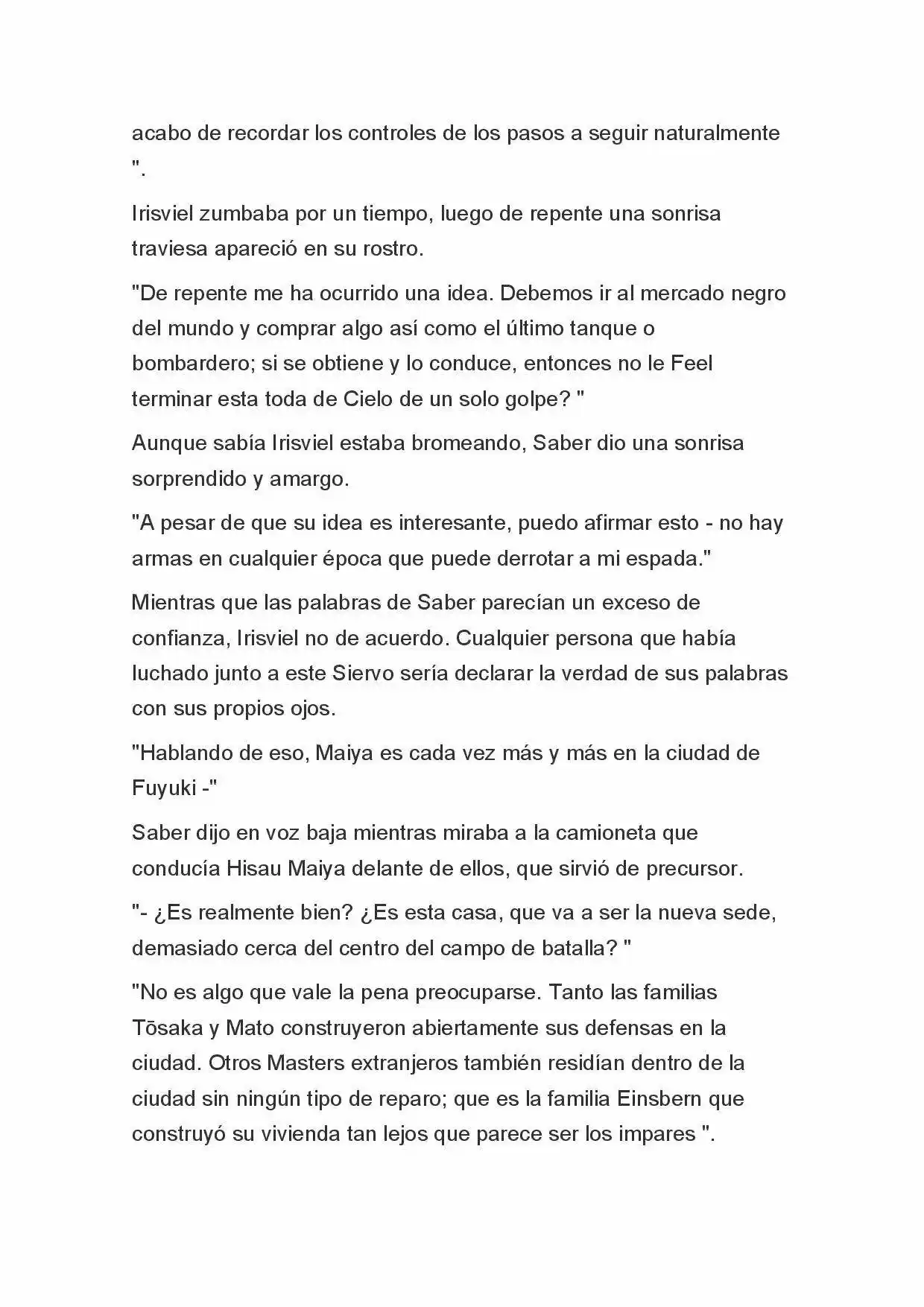 Fate Zero Novela capítulo 47, página 3