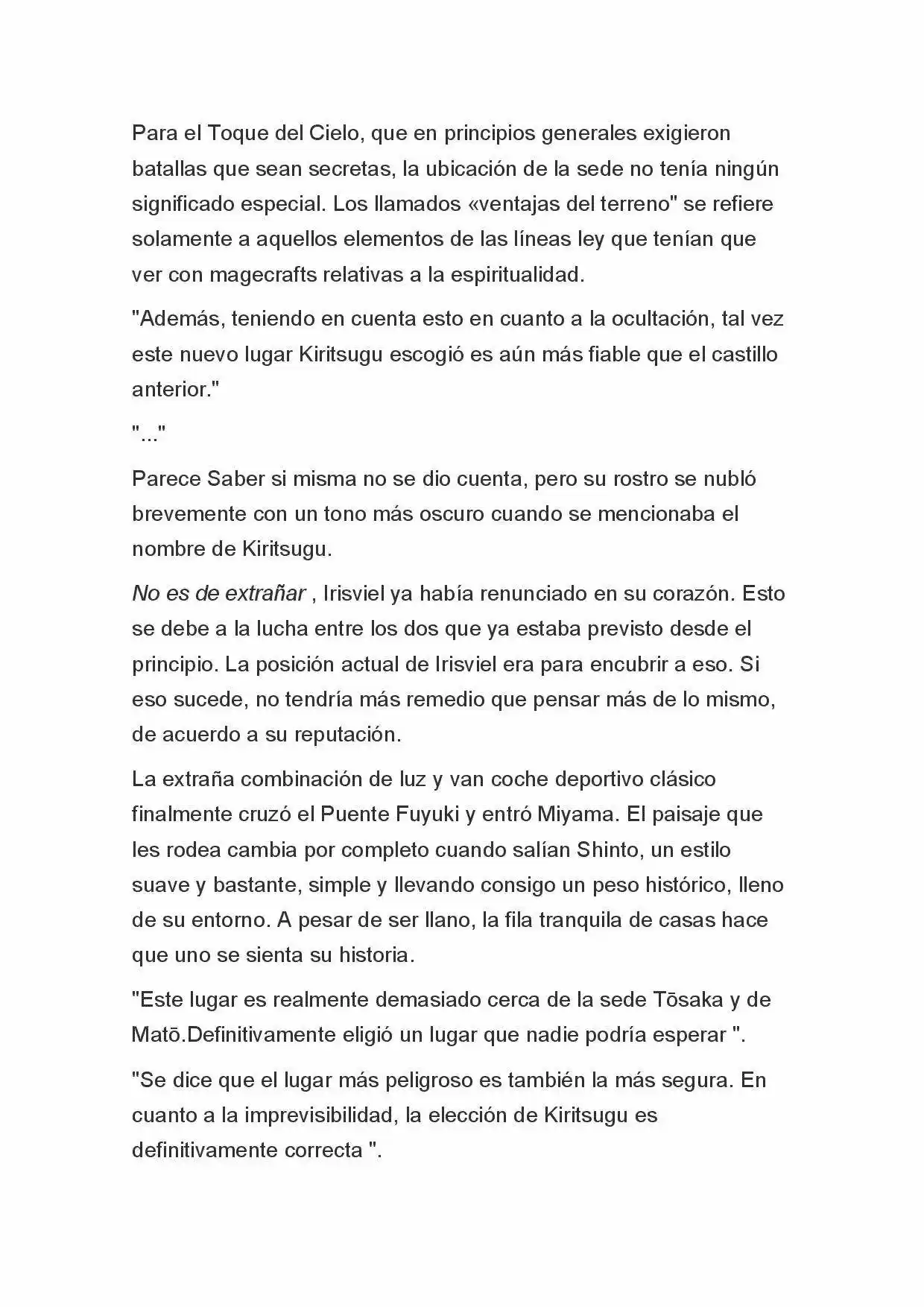 Fate Zero Novela capítulo 47, página 4