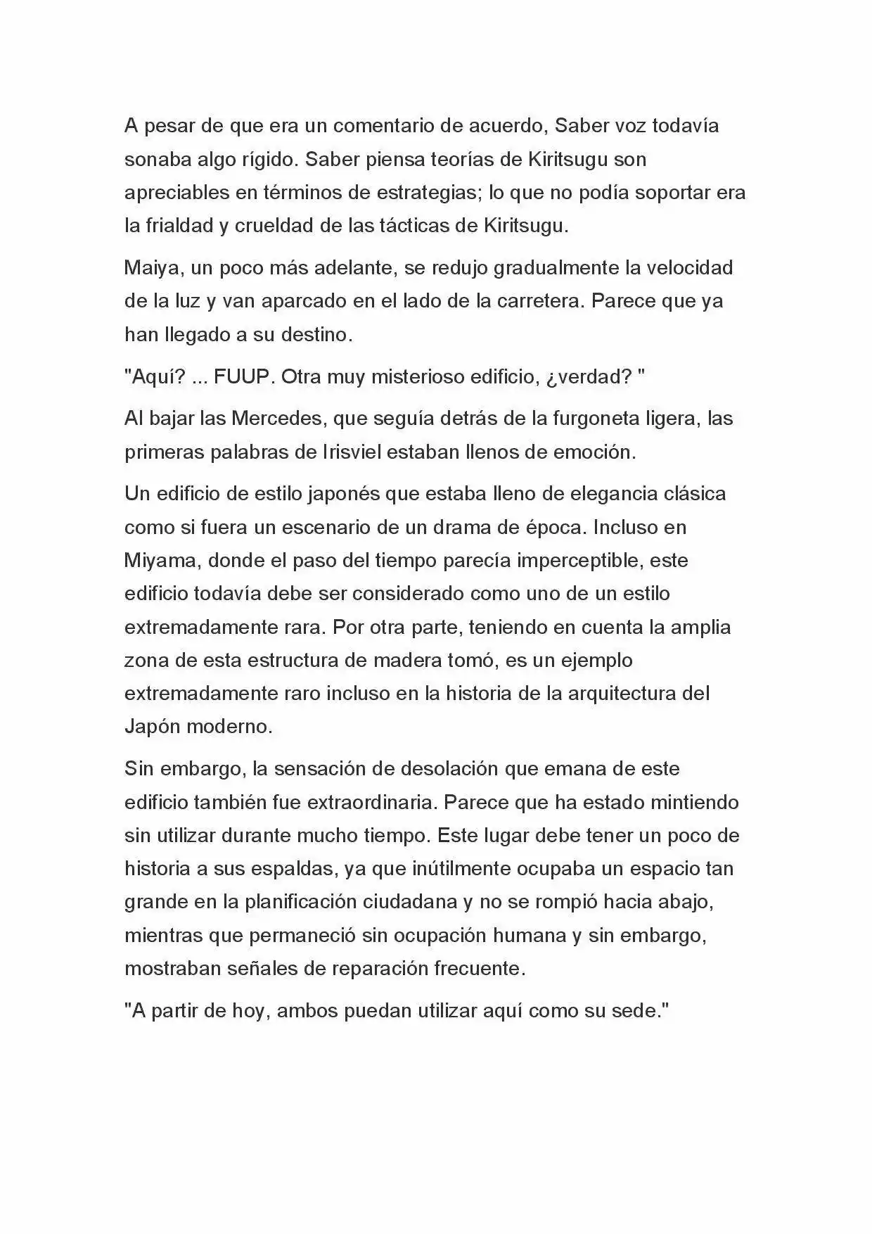 Fate Zero Novela capítulo 47, página 5