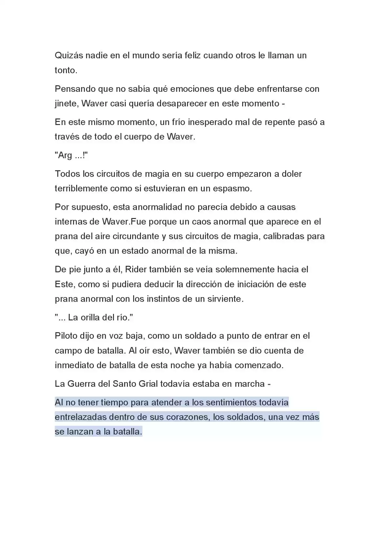 Fate Zero Novela capítulo 48, página 24