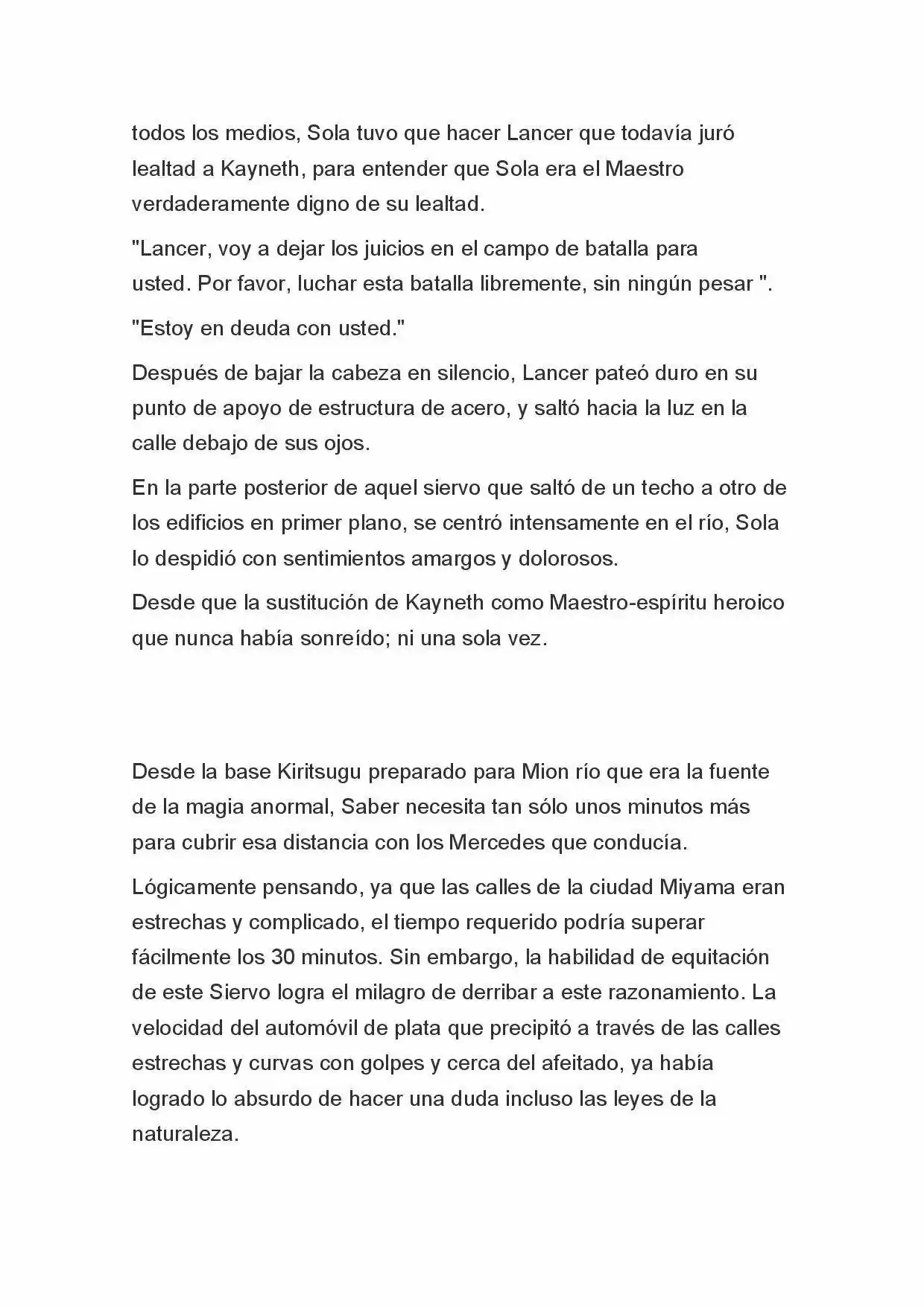 Fate Zero Novela capítulo 49, página 4