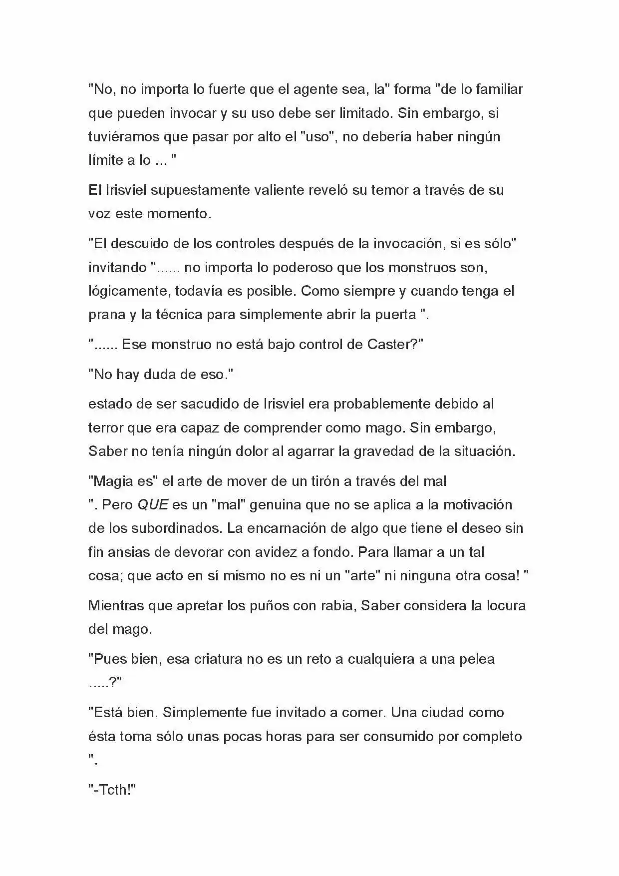 Fate Zero Novela capítulo 49, página 9