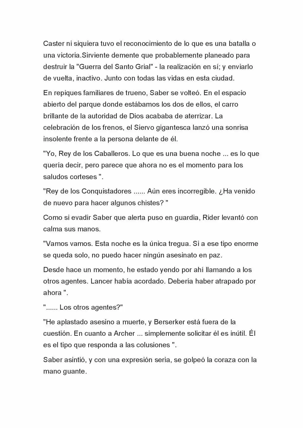 Fate Zero Novela capítulo 49, página 10