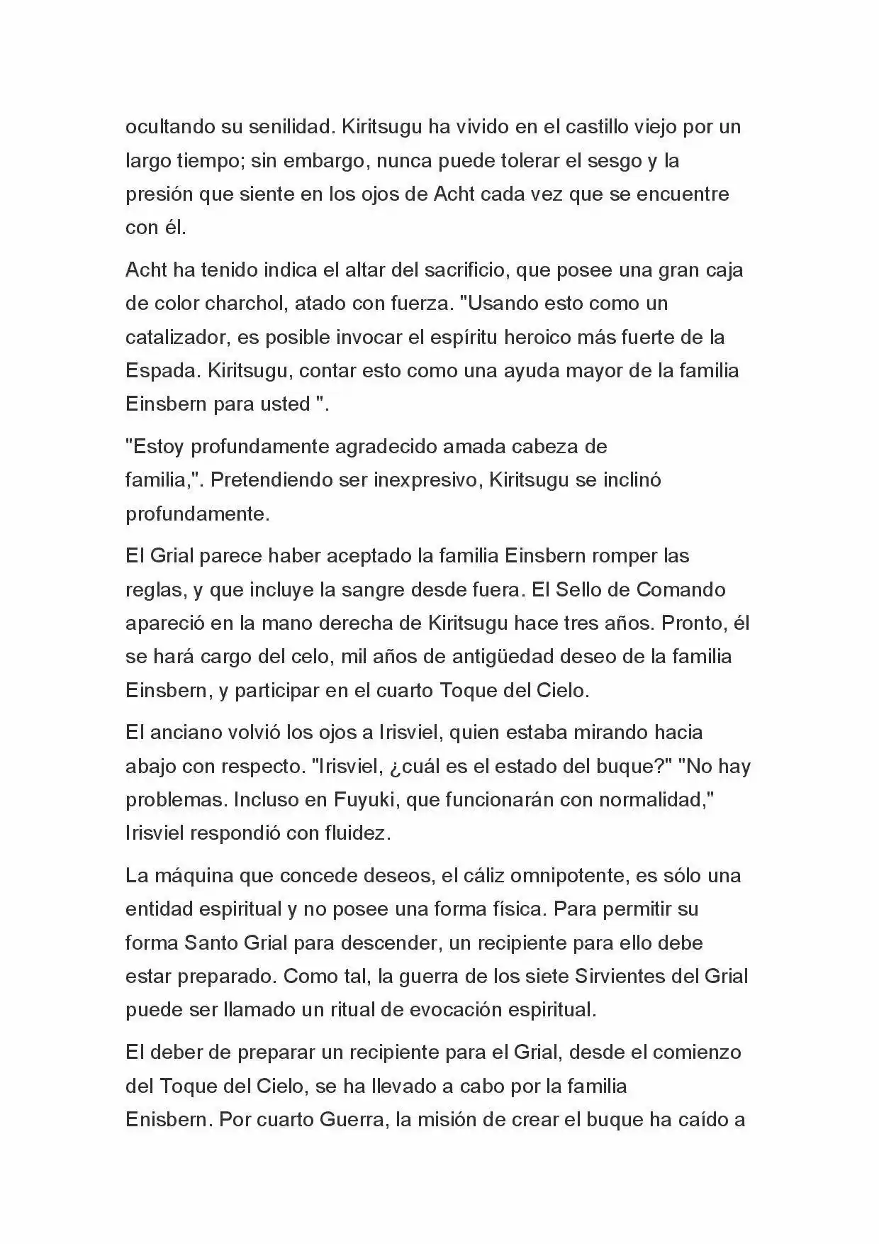 Fate Zero Novela capítulo 5, página 3