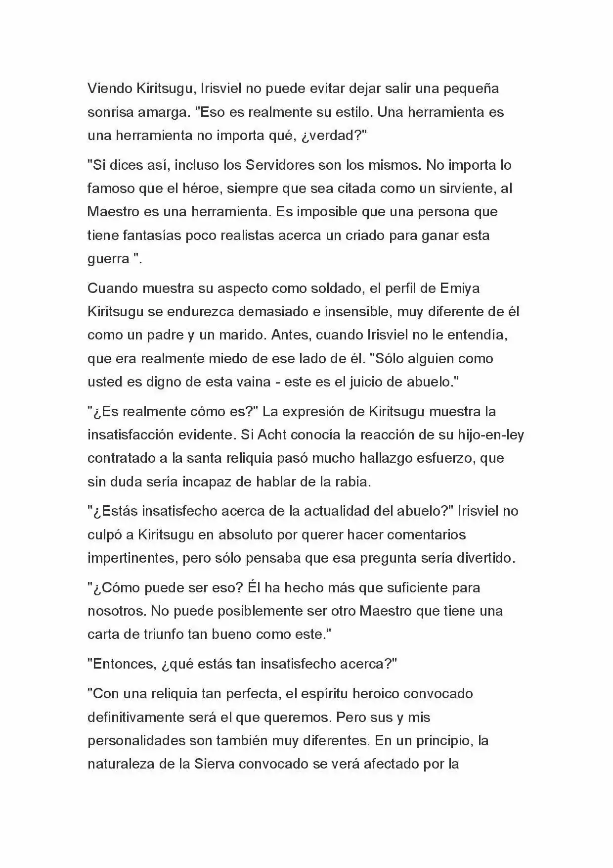 Fate Zero Novela capítulo 5, página 6