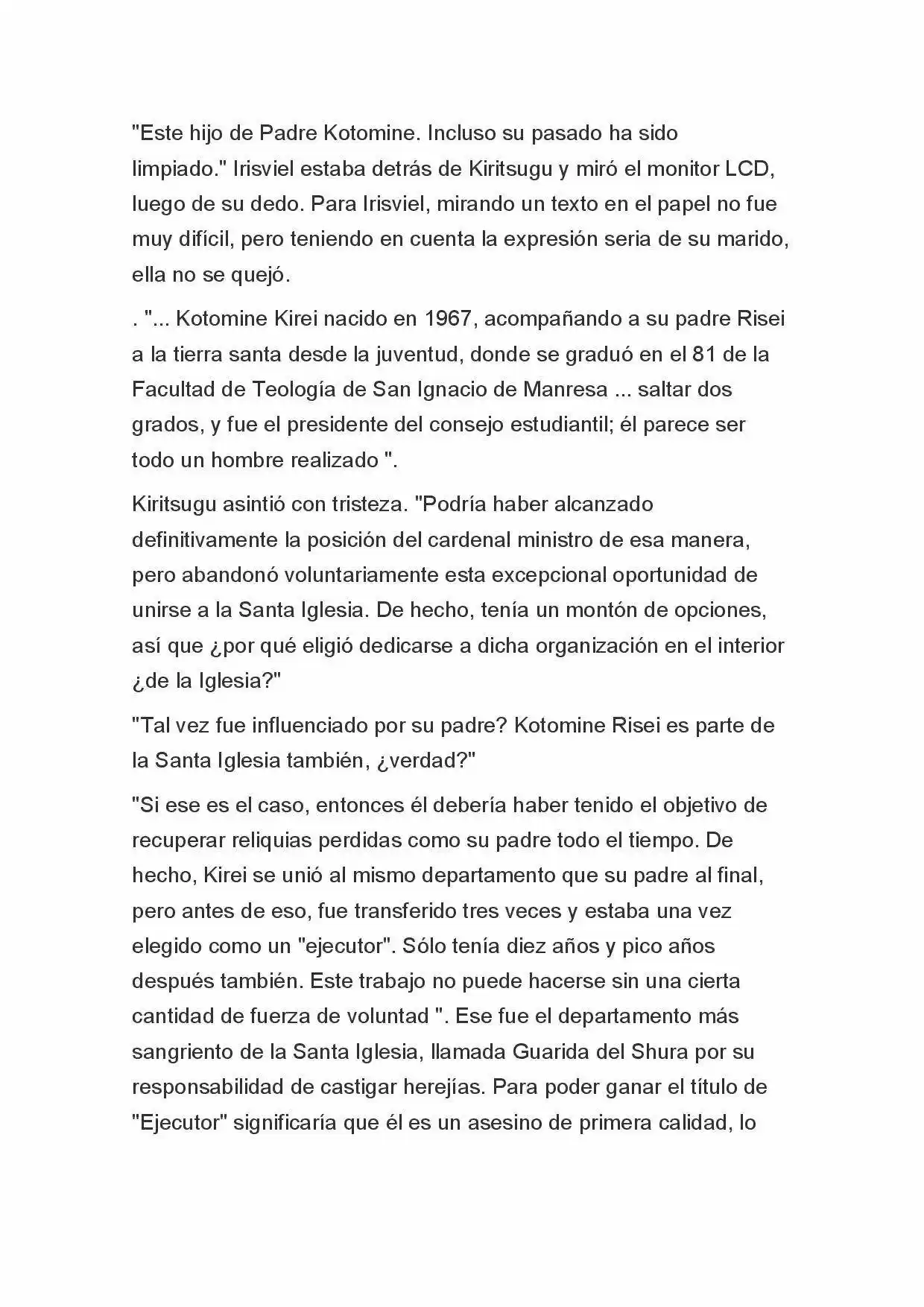 Fate Zero Novela capítulo 5, página 10