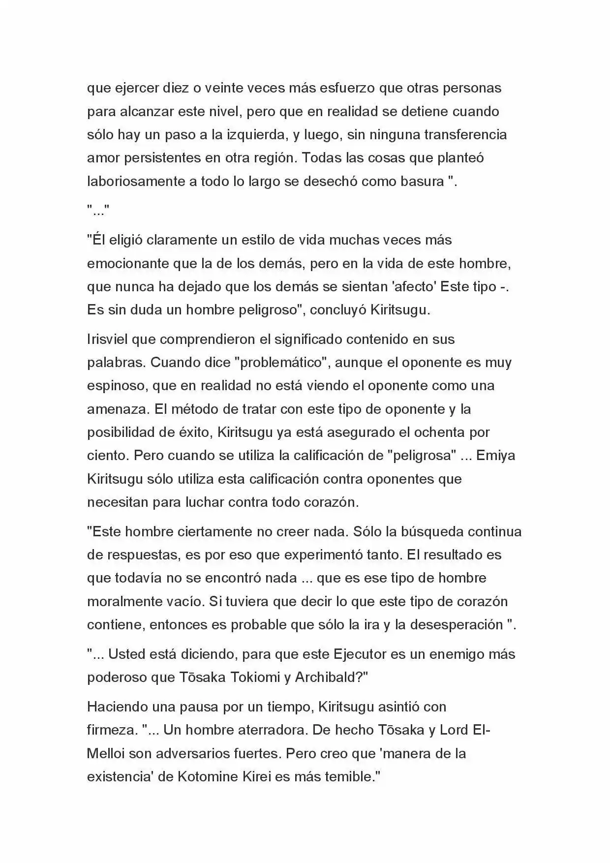Fate Zero Novela capítulo 5, página 12