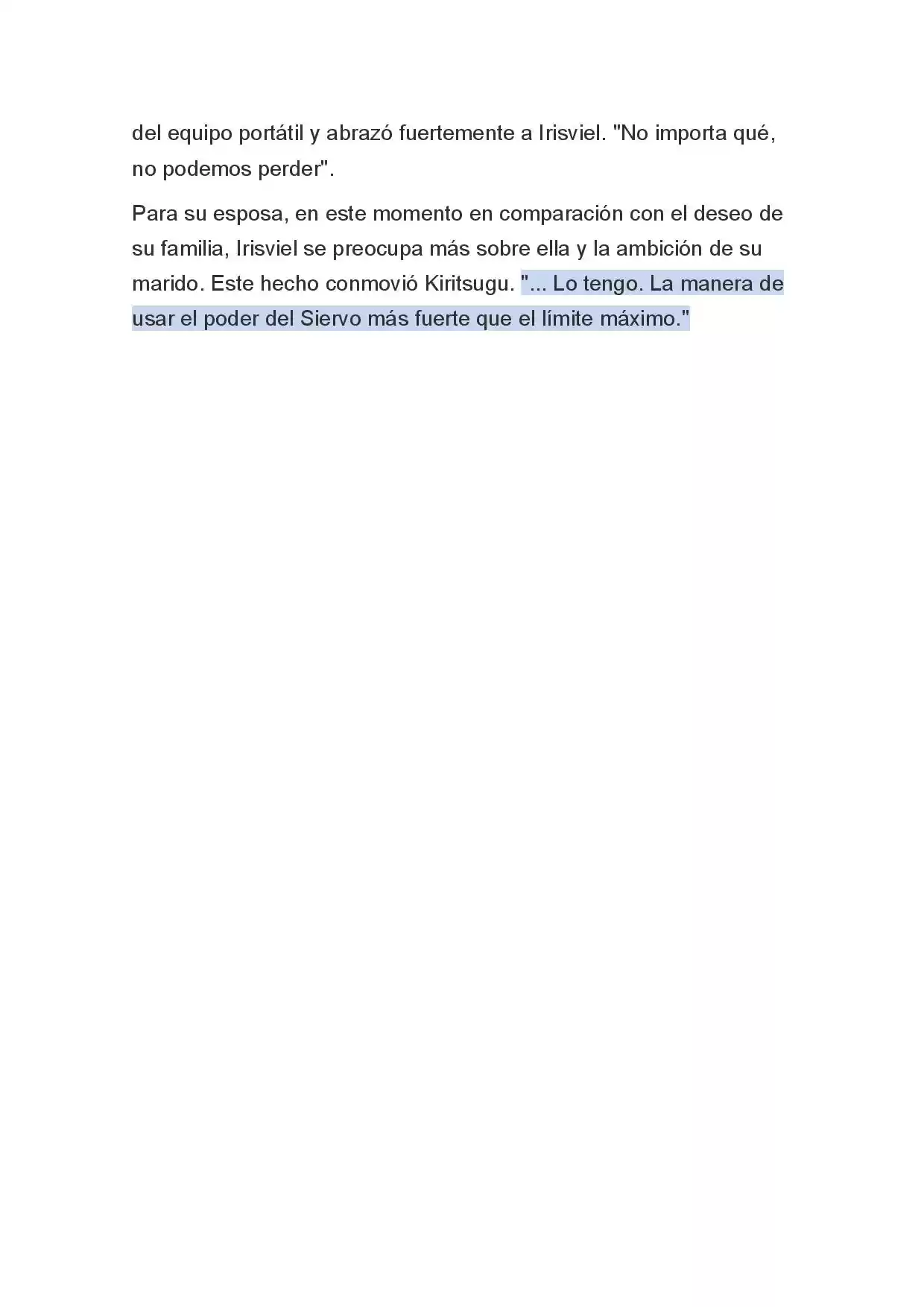 Fate Zero Novela capítulo 5, página 14