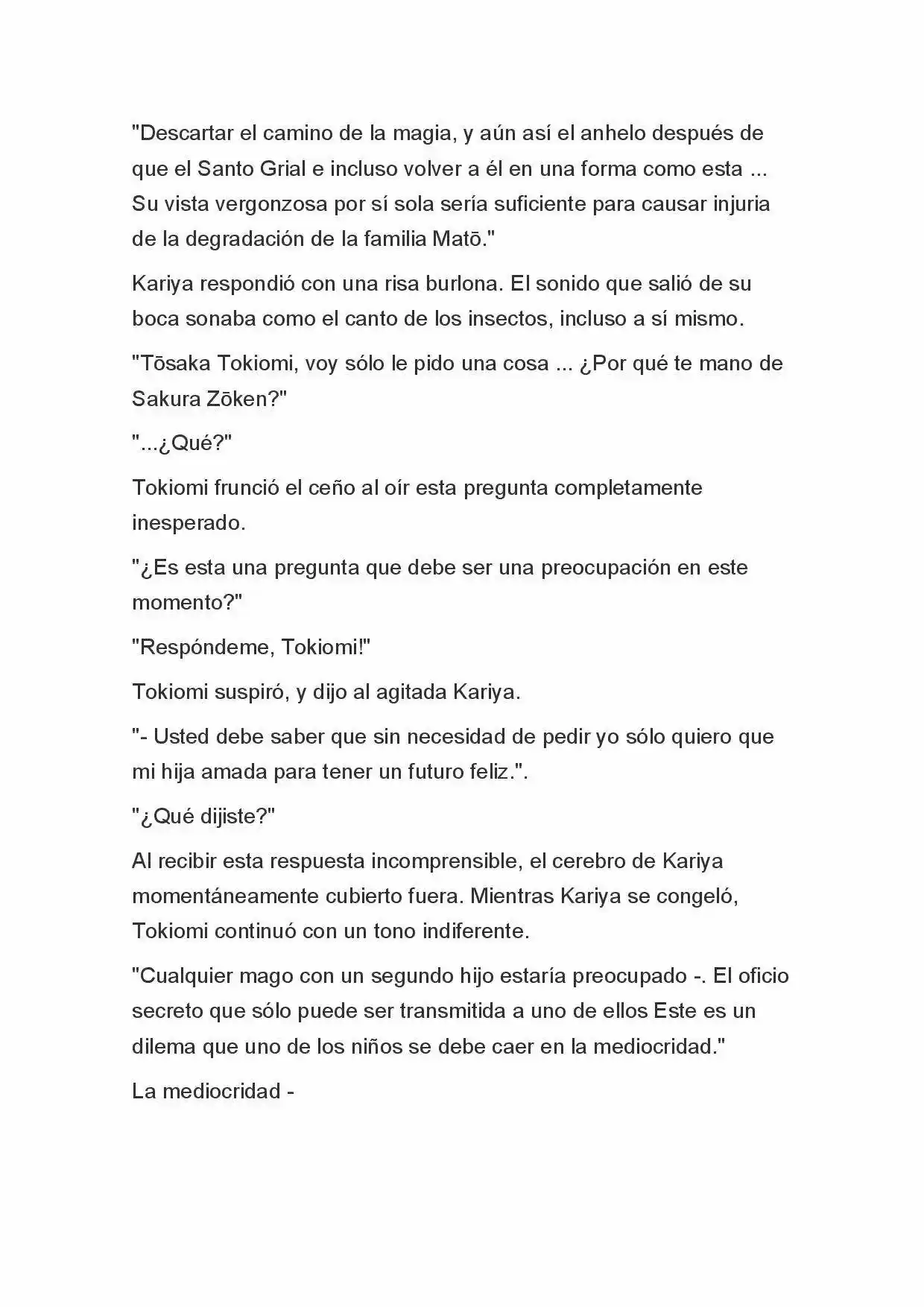 Fate Zero Novela capítulo 50, página 16