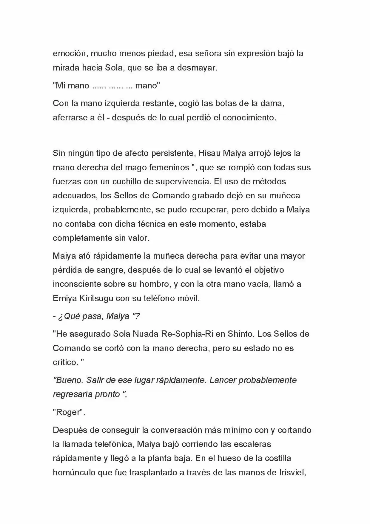 Fate Zero Novela capítulo 54, página 4