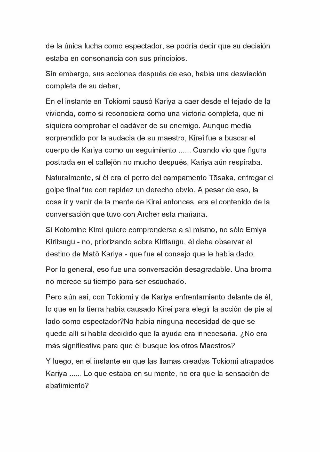 Fate Zero Novela capítulo 54, página 7