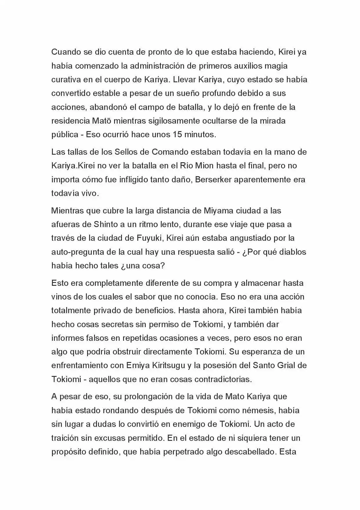 Fate Zero Novela capítulo 54, página 8
