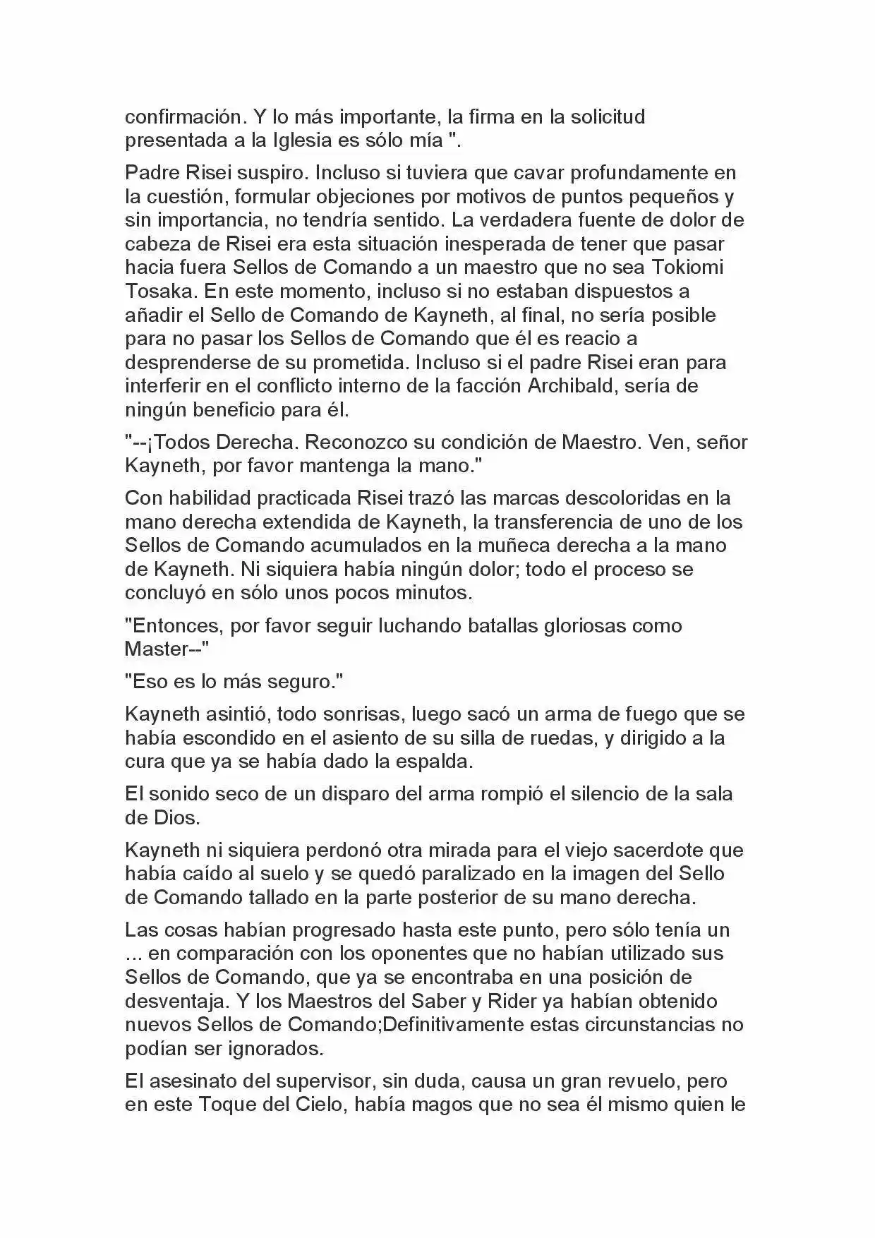 Fate Zero Novela capítulo 55, página 4