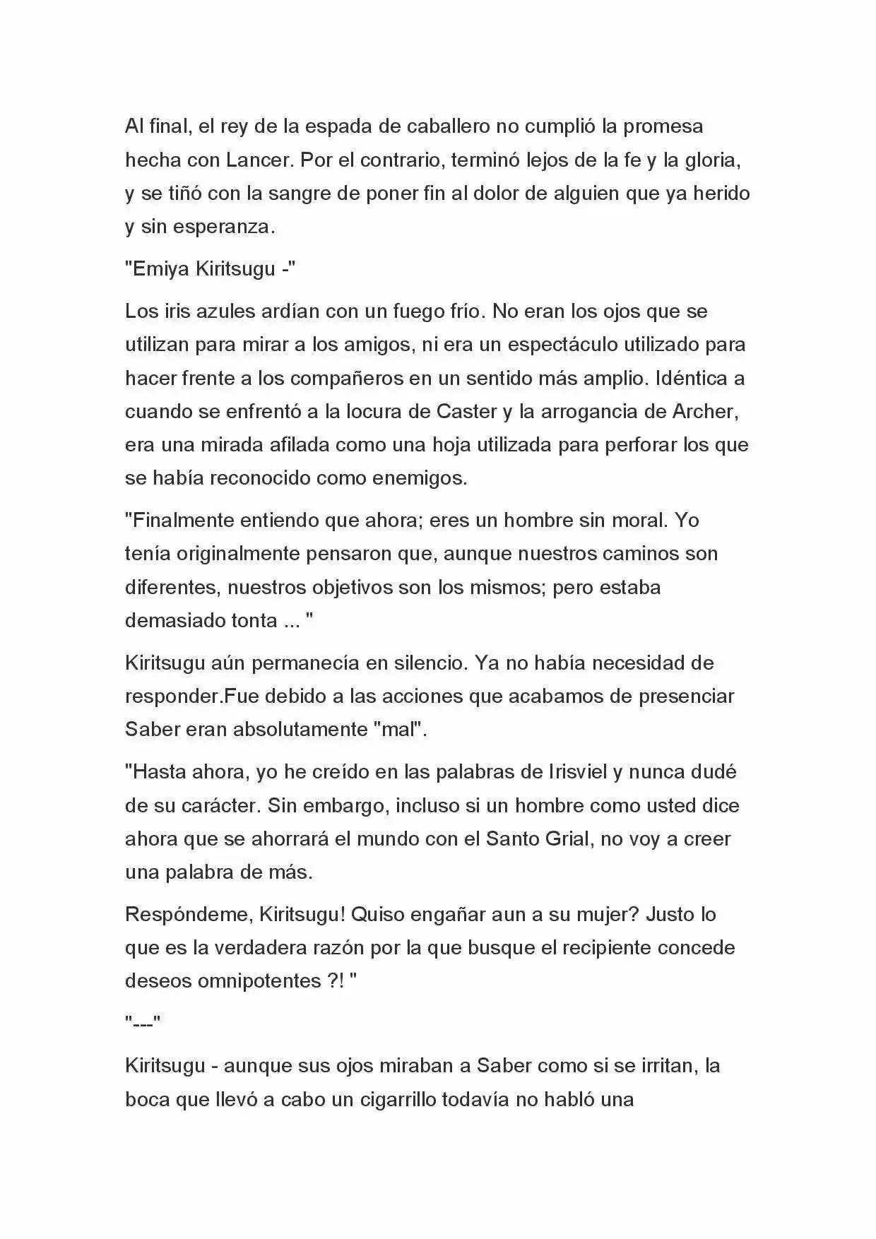 Fate Zero Novela capítulo 57, página 12