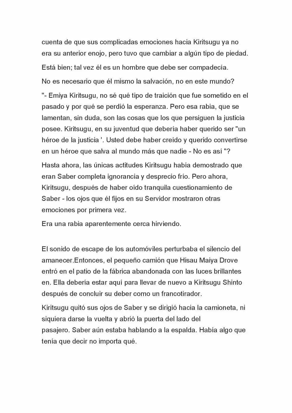 Fate Zero Novela capítulo 57, página 18