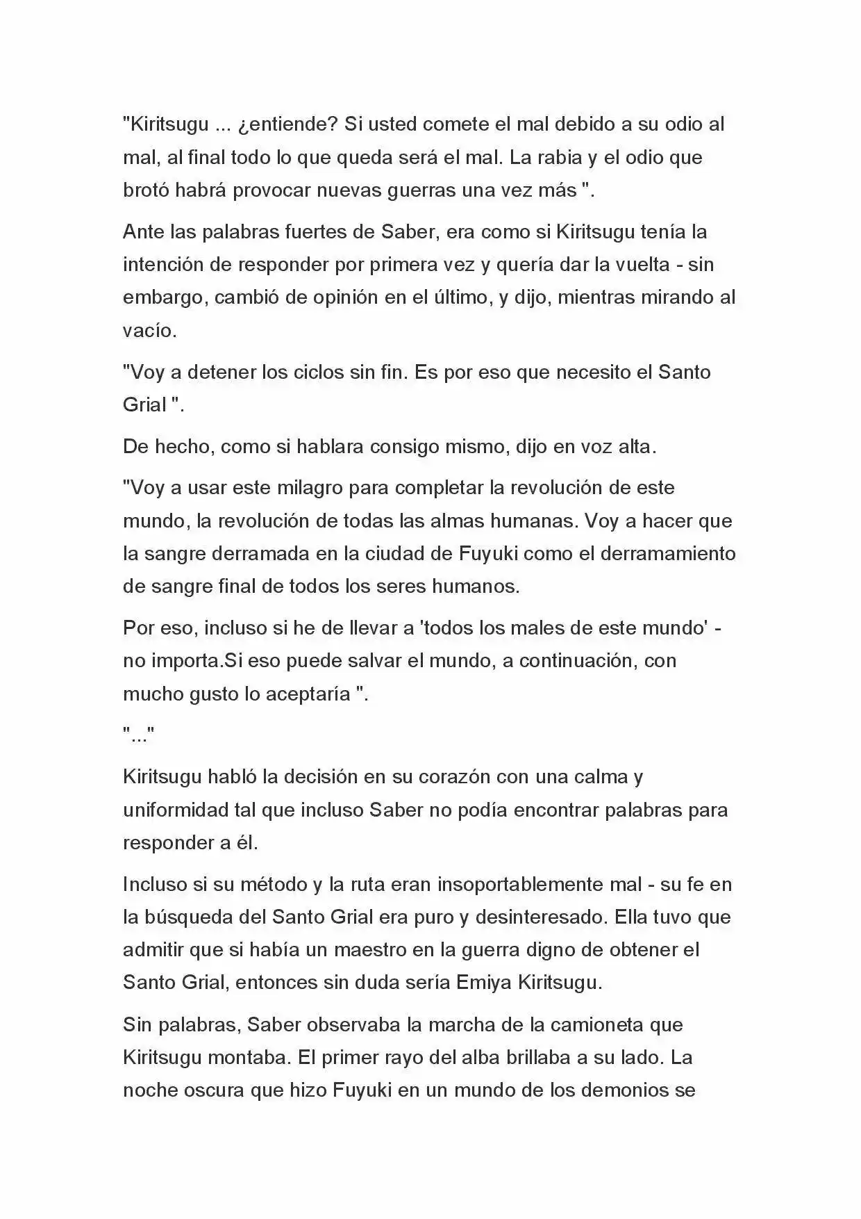Fate Zero Novela capítulo 57, página 19