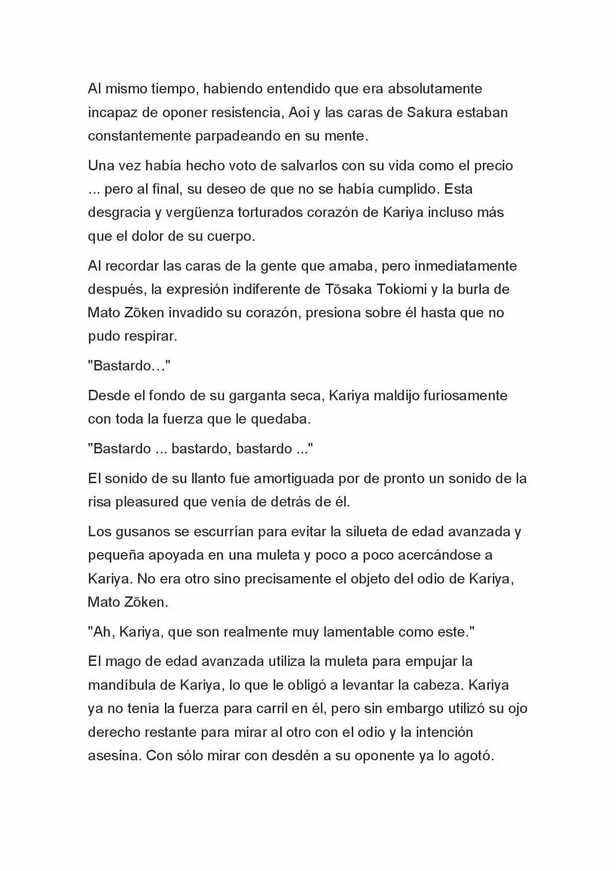 Fate Zero Novela capítulo 58, página 6