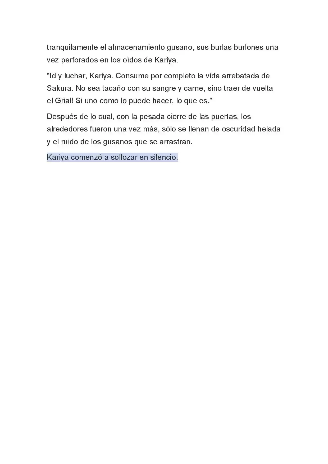 Fate Zero Novela capítulo 58, página 9