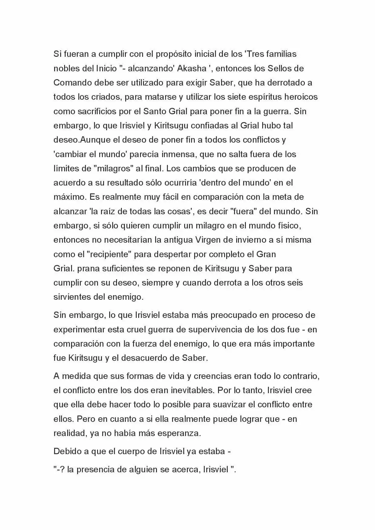 Fate Zero Novela capítulo 59, página 8