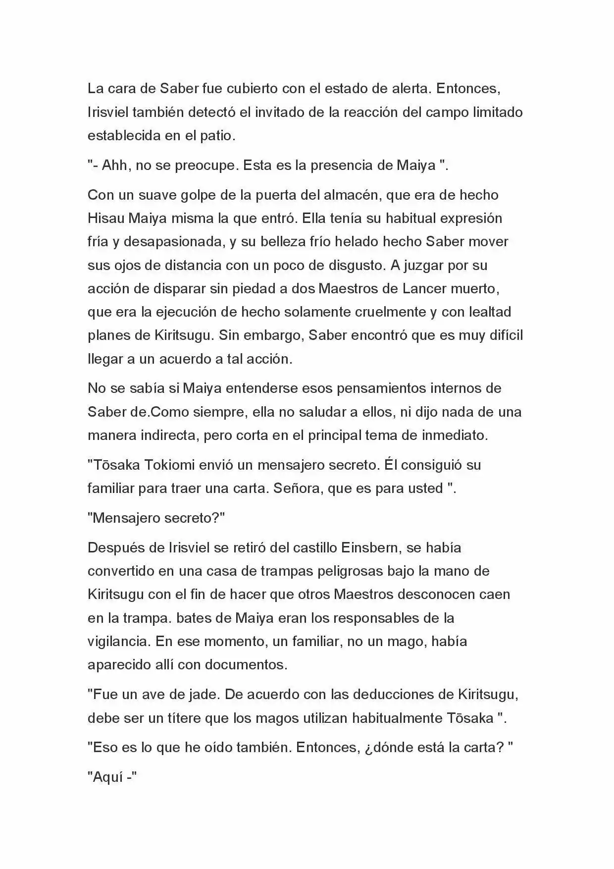 Fate Zero Novela capítulo 59, página 9