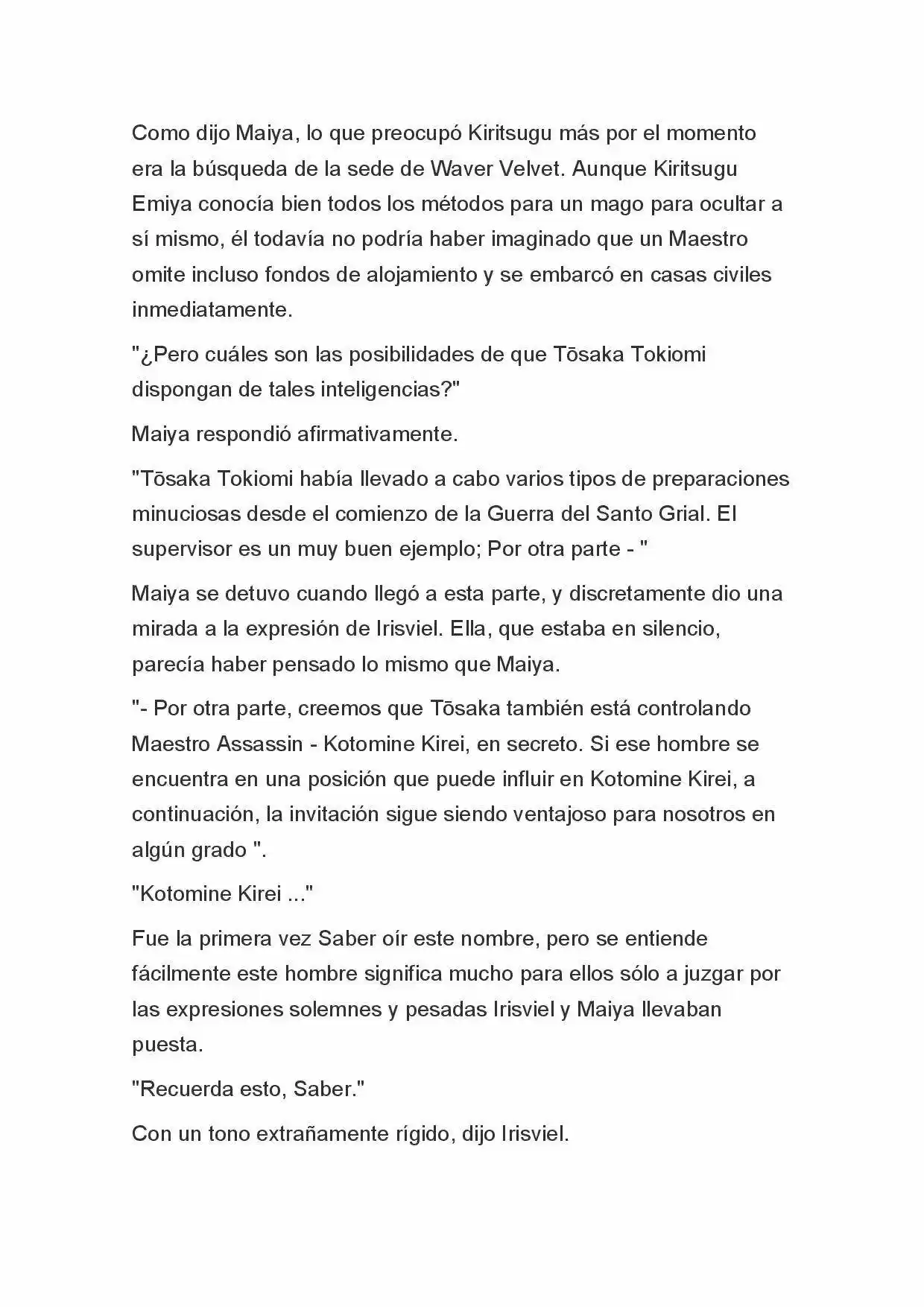 Fate Zero Novela capítulo 59, página 12