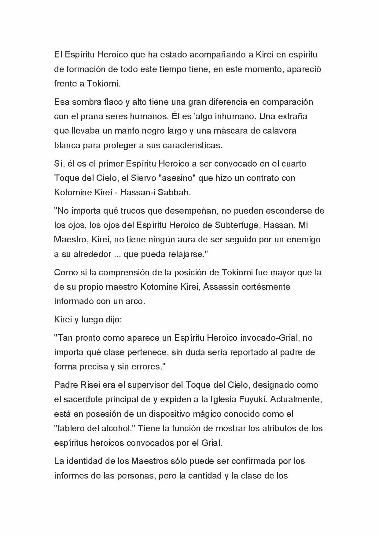 Fate Zero Novela capítulo 6, página 4