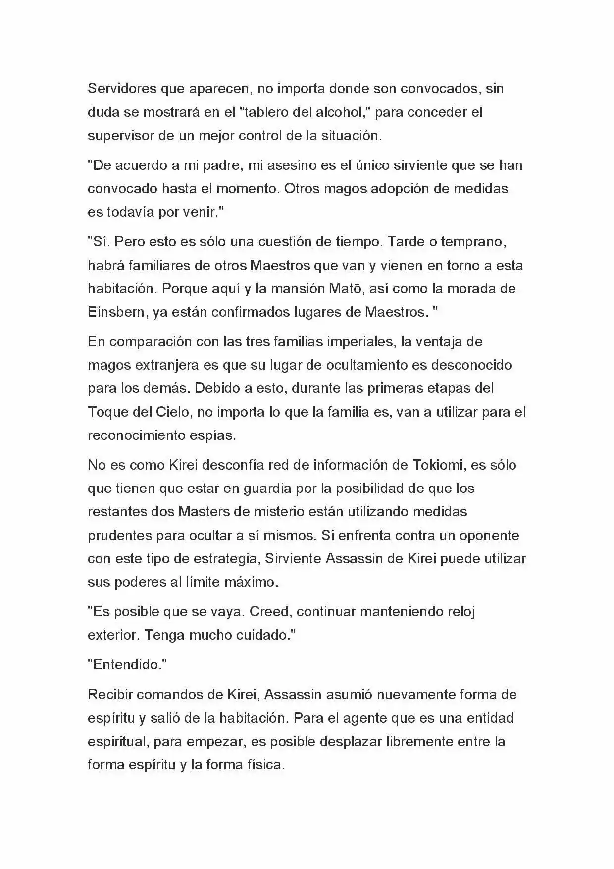 Fate Zero Novela capítulo 6, página 5