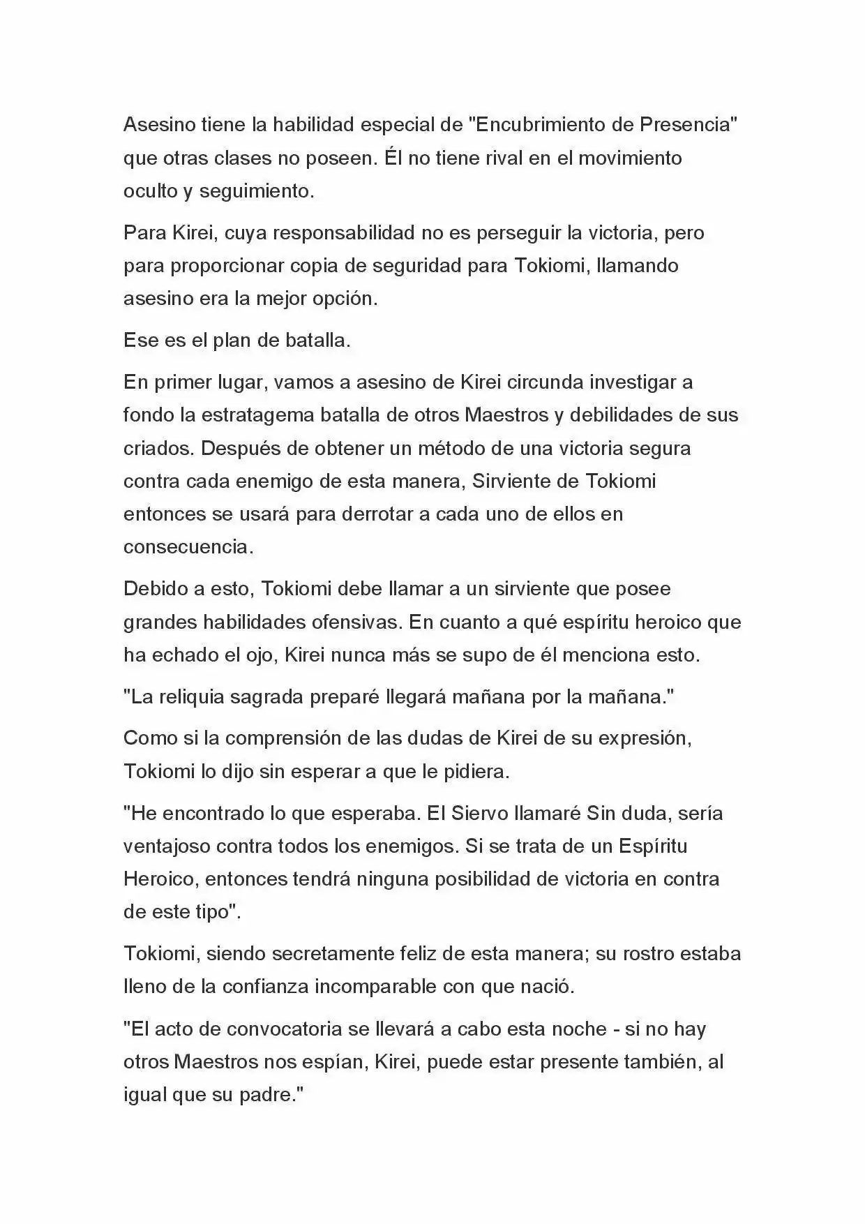 Fate Zero Novela capítulo 6, página 6