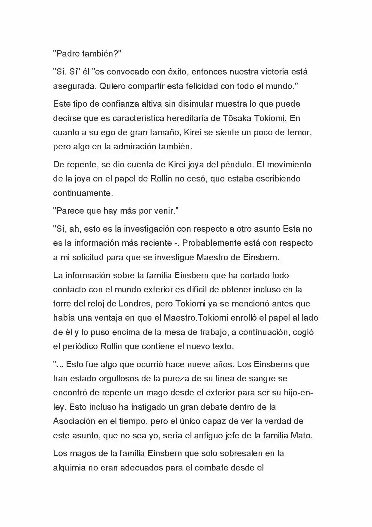 Fate Zero Novela capítulo 6, página 7