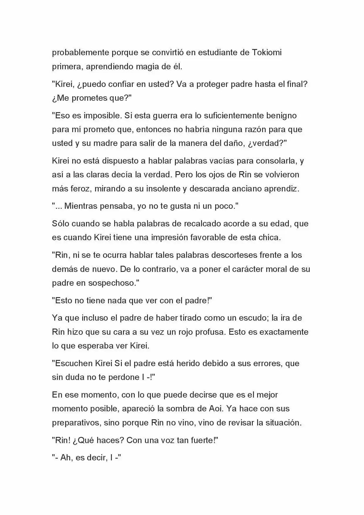 Fate Zero Novela capítulo 6, página 13