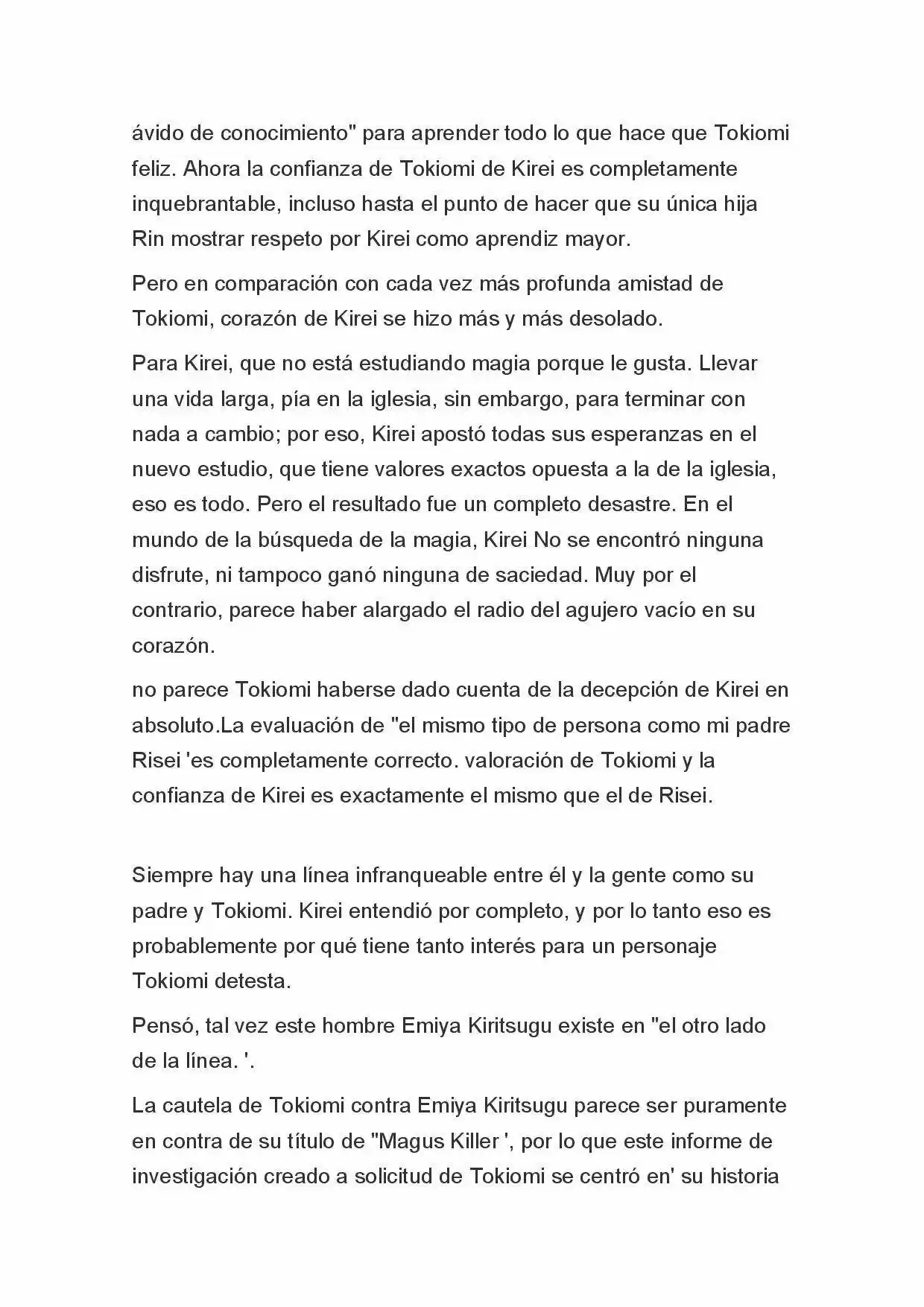 Fate Zero Novela capítulo 6, página 16
