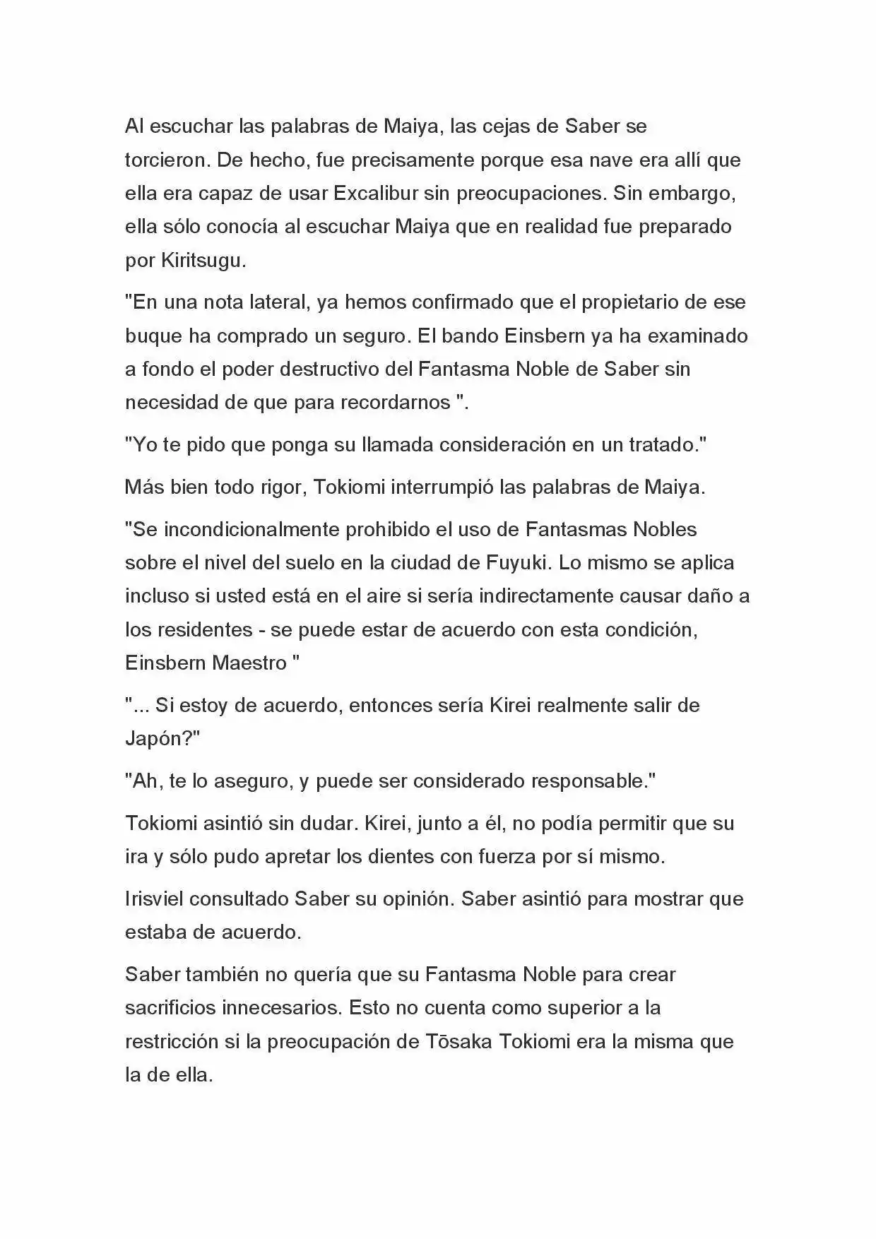 Fate Zero Novela capítulo 61, página 8