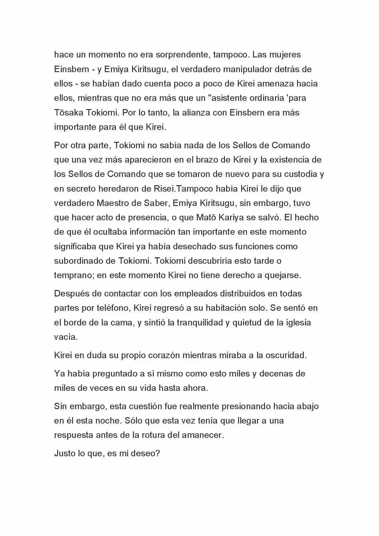 Fate Zero Novela capítulo 61, página 10