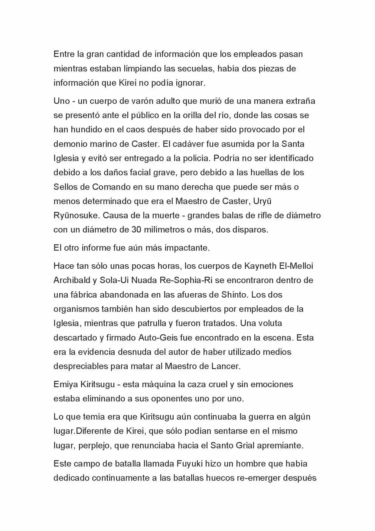 Fate Zero Novela capítulo 61, página 11
