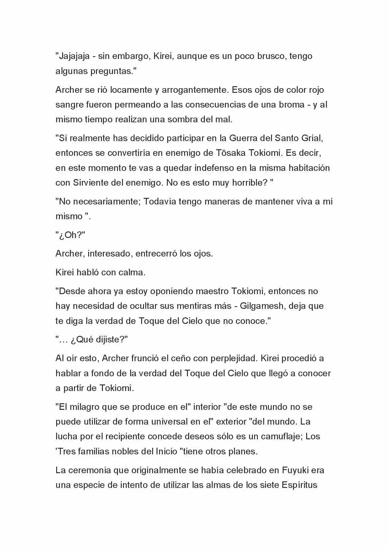 Fate Zero Novela capítulo 61, página 19