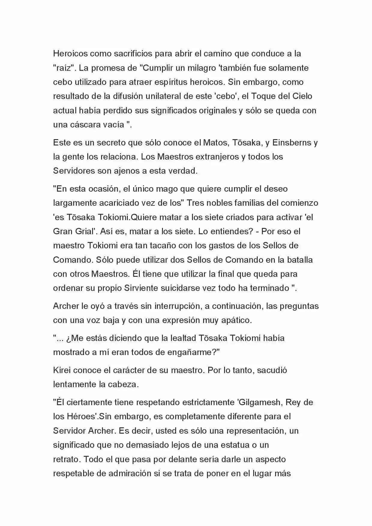 Fate Zero Novela capítulo 61, página 20
