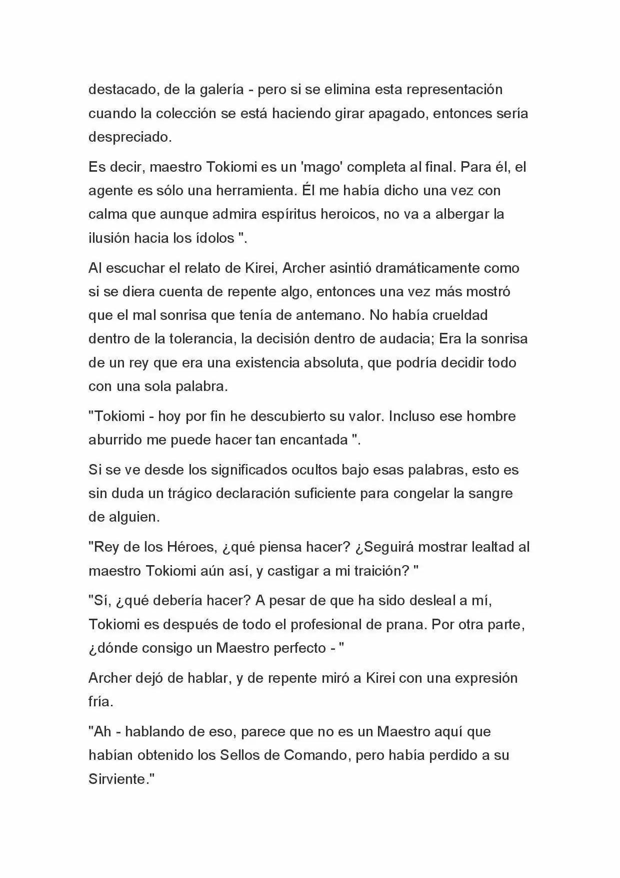 Fate Zero Novela capítulo 61, página 21