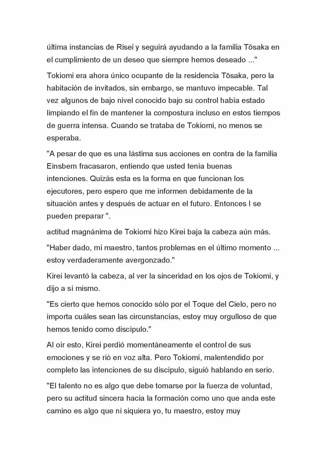 Fate Zero Novela capítulo 64, página 3